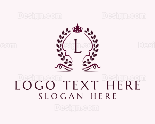 Luxury Royal Crown Wreath Logo