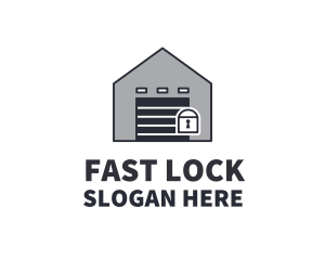 Lock Storage House logo design