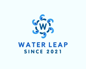 Spiral Water Droplet logo design