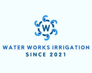 Spiral Water Droplet logo design