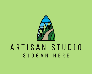 Mountain Path Mosaic  logo design