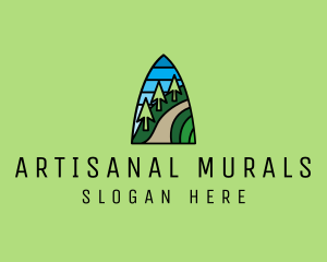 Mountain Path Mosaic  logo design