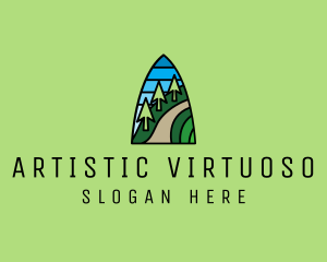 Mountain Path Mosaic  logo design