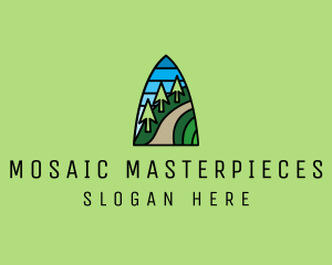 Mountain Path Mosaic  logo design