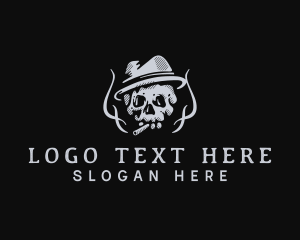 Hipster Skull Cigarette logo