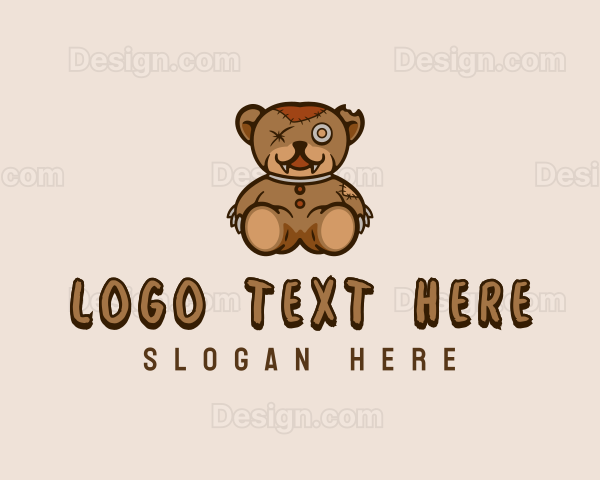 Teddy Bear Monster Logo