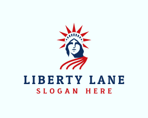 USA Statue of Liberty logo design