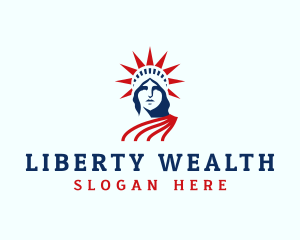 USA Statue of Liberty logo design