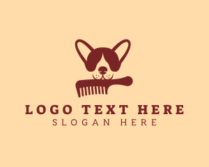 Dog Comb Grooming  logo