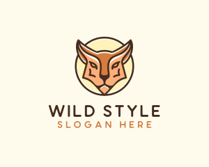 Wild Lynx Animal logo design