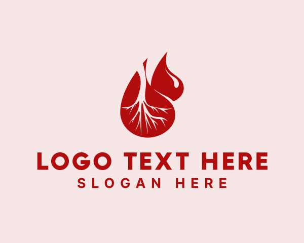 Blood logo example 3