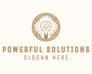 Light Bulb Energy logo design