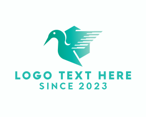 Modern Gradient Hummingbird logo