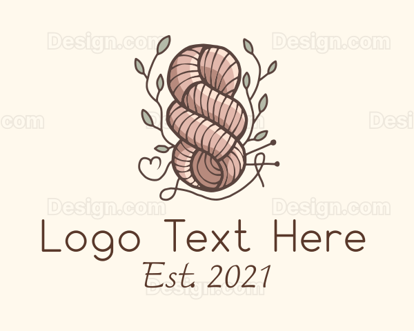 Leaf Thread Knot Logo