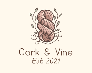 Leaf Thread Knot logo design