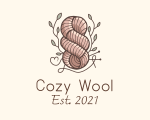 Leaf Thread Knot logo design