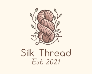 Leaf Thread Knot logo design