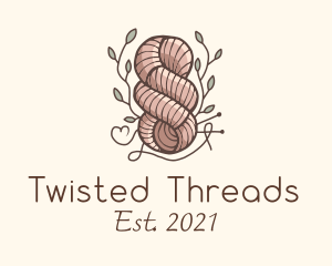 Leaf Thread Knot logo design