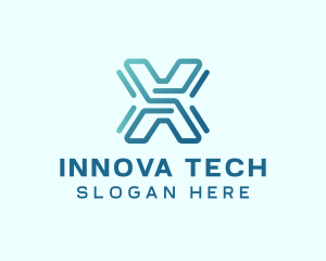 Tech Startup Letter X logo