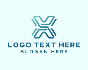 Startup - Tech Startup Letter X logo design