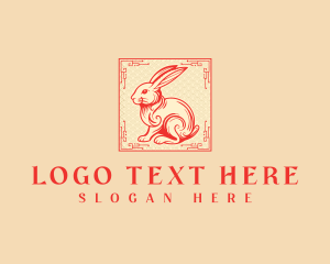 Rabbit Zodiac Sign logo