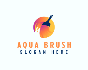 Paint Brush Painter logo design