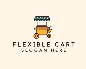 Market Food Cart logo design