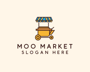 Market Food Cart logo design