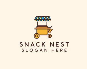 Market Food Cart logo design