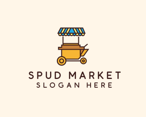 Market Food Cart logo design