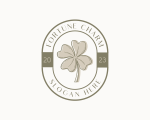 Rustic Clover Leaf logo design