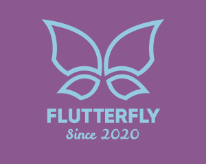 Blue Butterfly Wings logo