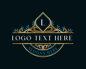 Crest Leaves Decorative logo