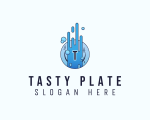 Dishwashing Plate Cleaning logo design