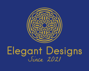 Bronze Moroccan Centerpiece logo design