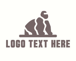 Concrete - Stone Rock Gorilla logo design