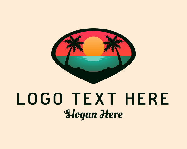 Beach Resort logo example 3