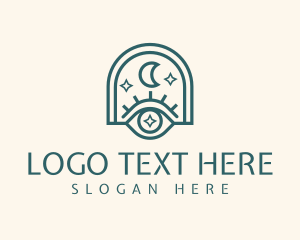 Mystical Moon Eye logo design