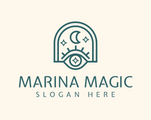 Mystical Moon Eye logo design