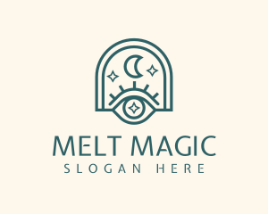 Mystical Moon Eye logo design