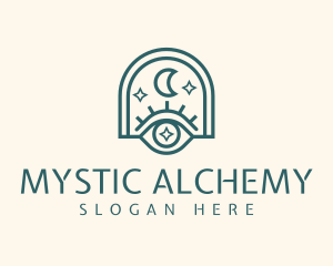 Mystical Moon Eye logo design