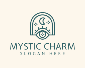 Mystical Moon Eye logo design