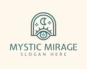 Mystical Moon Eye logo design