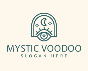 Mystical Moon Eye logo design