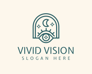 Mystical Moon Eye logo design