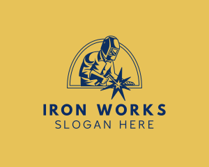 Welding Metalwork Emblem logo