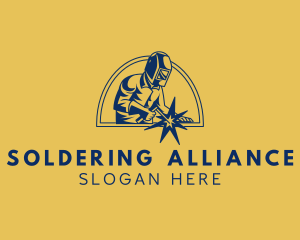 Welding Metalwork Emblem logo