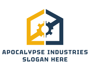 Industrial Contractor Builder logo design