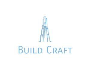 Ice Building Structure logo design