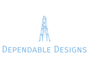 Ice Building Structure logo design